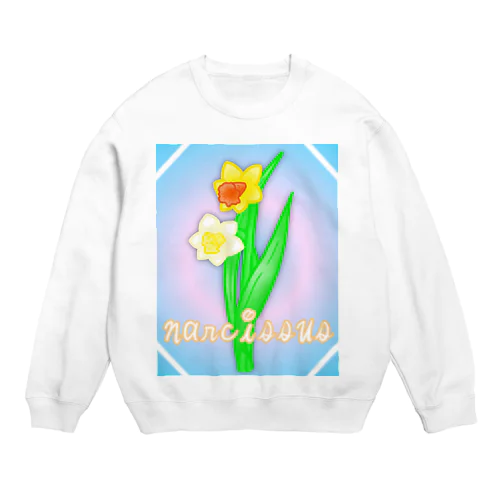 narcissus 水仙 Crew Neck Sweatshirt