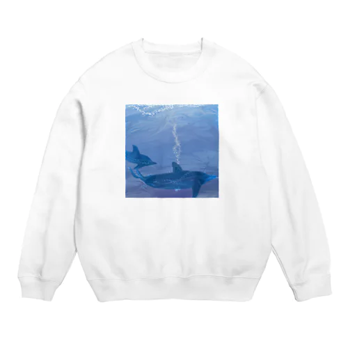 イルカの夢 Crew Neck Sweatshirt