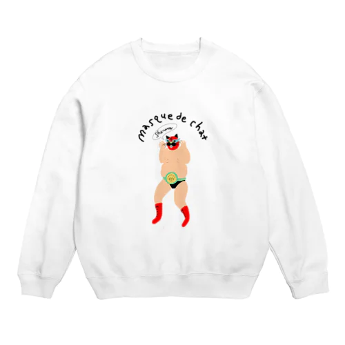 masque de chat  Crew Neck Sweatshirt