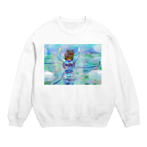 空挺部隊の女の子 Crew Neck Sweatshirt