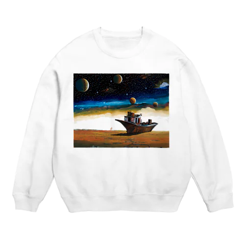 アラル海の惨状2 Crew Neck Sweatshirt