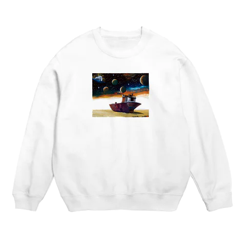 アラル海の惨状2 Crew Neck Sweatshirt