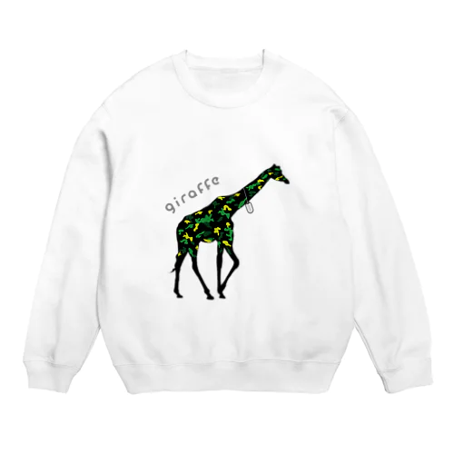 スウェット_giraffe_カラー Crew Neck Sweatshirt