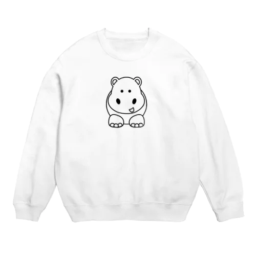 可愛い　カバ　アイテム Crew Neck Sweatshirt