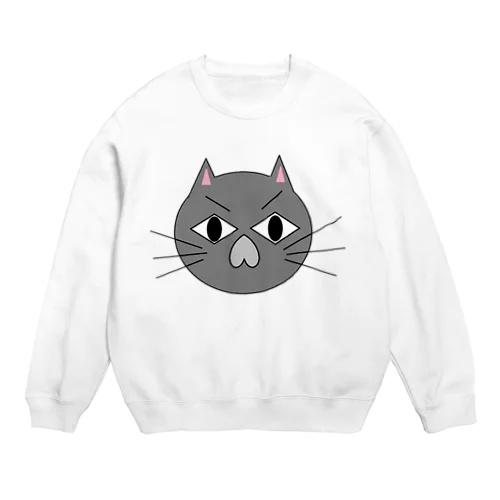 こむ猫 Crew Neck Sweatshirt