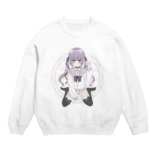 ねこみみ地雷ゲーマーちゃん Crew Neck Sweatshirt