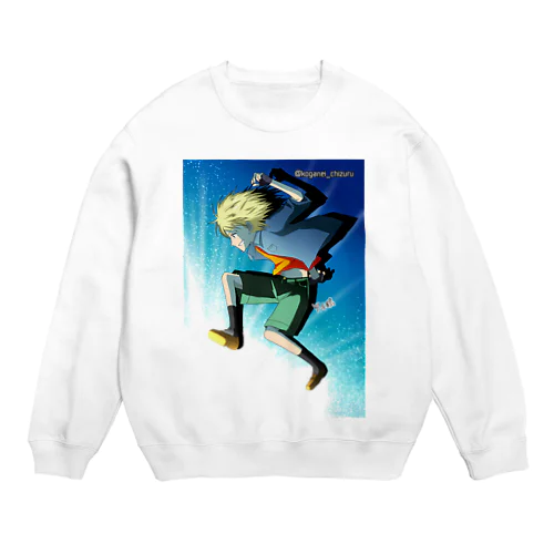 光に飛び込む Crew Neck Sweatshirt