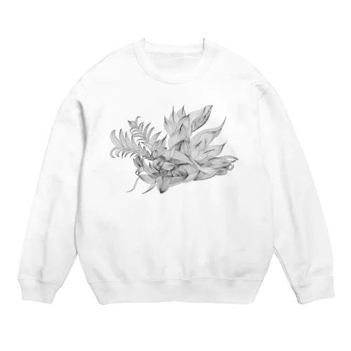 得体の知れない植物 Crew Neck Sweatshirt