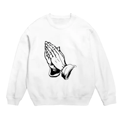 Praying Hands Crew Neck Sweatshirt