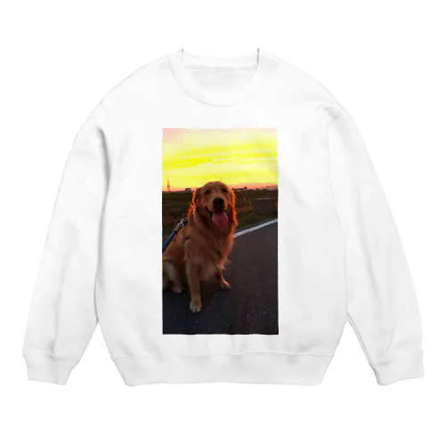 ゴル：ケン：夕焼け Crew Neck Sweatshirt