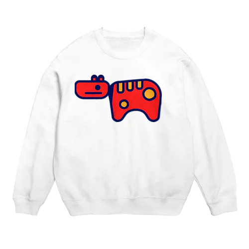 Big Akabeko 大きな赤べこ Crew Neck Sweatshirt