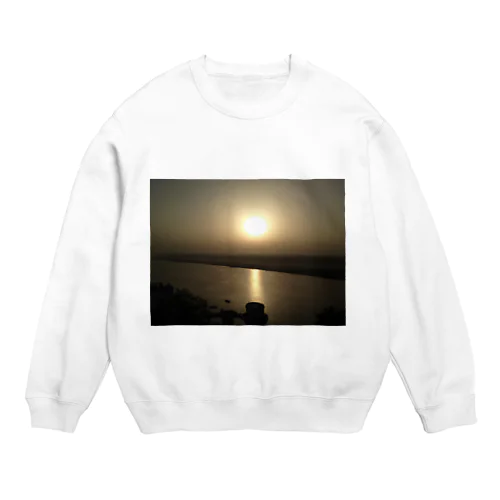 Rising sun at The Ganges Crew Neck Sweatshirt