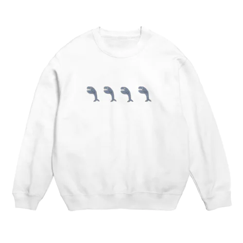 ゆるいさめがいっぱい Crew Neck Sweatshirt