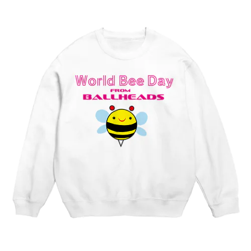 世界ハチの日 World Bee Day Crew Neck Sweatshirt