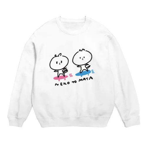 ね子とま太のスケボー Crew Neck Sweatshirt