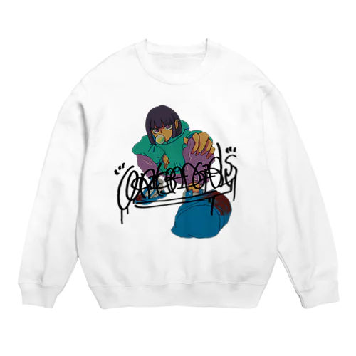 WRIK 人蹴った子 Crew Neck Sweatshirt