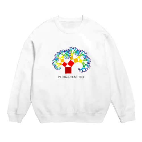 ピタゴラス・ツリー Crew Neck Sweatshirt