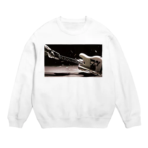 クラッシュギター Crew Neck Sweatshirt