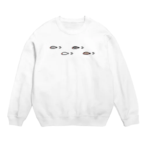 GOGO！！文鳥ミサイルズ Crew Neck Sweatshirt