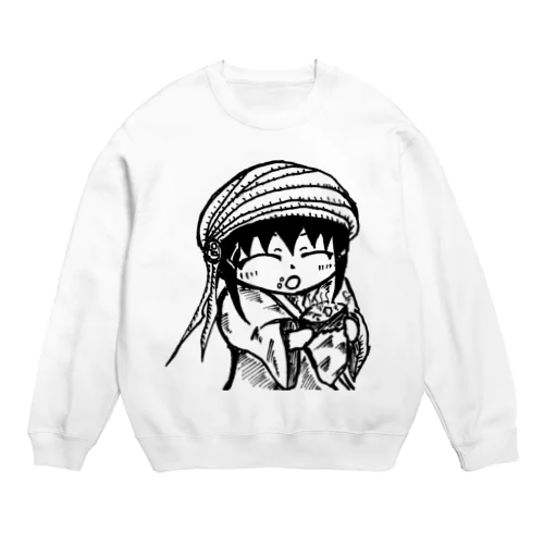 やきいも大好き 光里ちゃん Crew Neck Sweatshirt