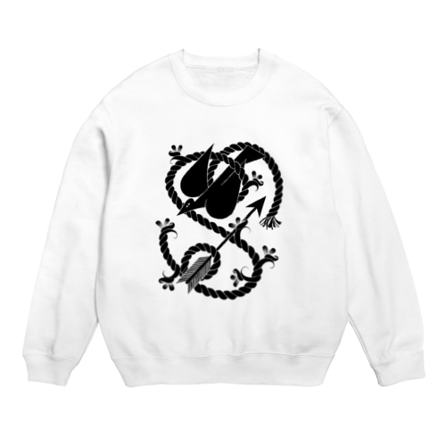 ほつれ咲き Crew Neck Sweatshirt