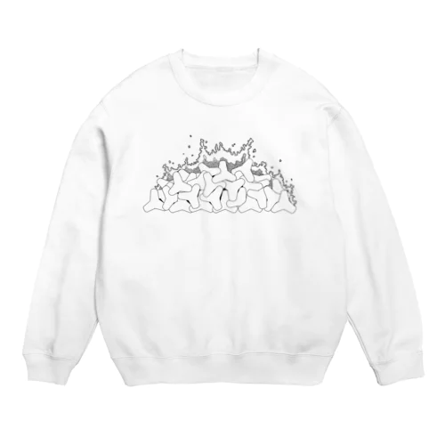 心の波消しブロック Crew Neck Sweatshirt