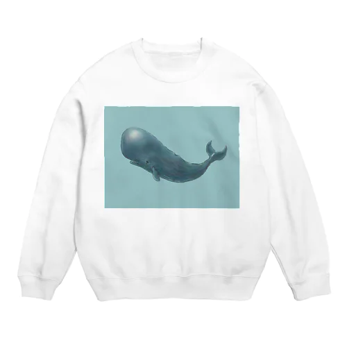 くじらくん（文字なし） Crew Neck Sweatshirt