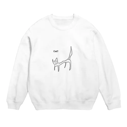 cat? Crew Neck Sweatshirt