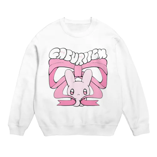 うさぎリボン Crew Neck Sweatshirt