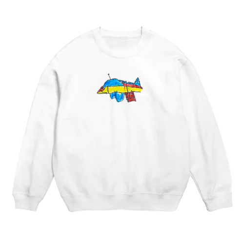 タイムトラベラーマシンくん(画像小さめ) Crew Neck Sweatshirt