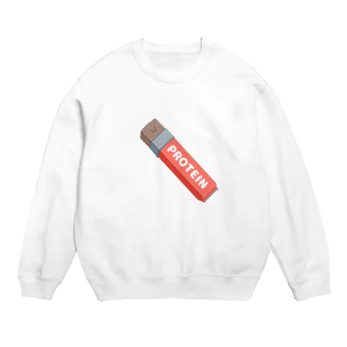 プロテインバーくん Crew Neck Sweatshirt