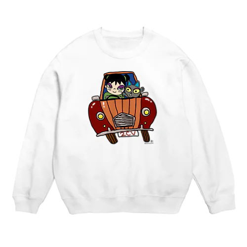 2CV大好き♪ Crew Neck Sweatshirt