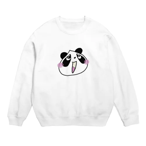 パンダパンダうるうる Crew Neck Sweatshirt