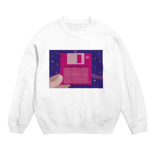 【青春シリーズ】 01.Floppy memory Crew Neck Sweatshirt