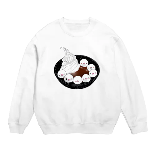 クリーム白玉ぜんざい Crew Neck Sweatshirt