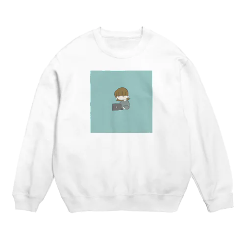 ぱそこんちゃん Crew Neck Sweatshirt