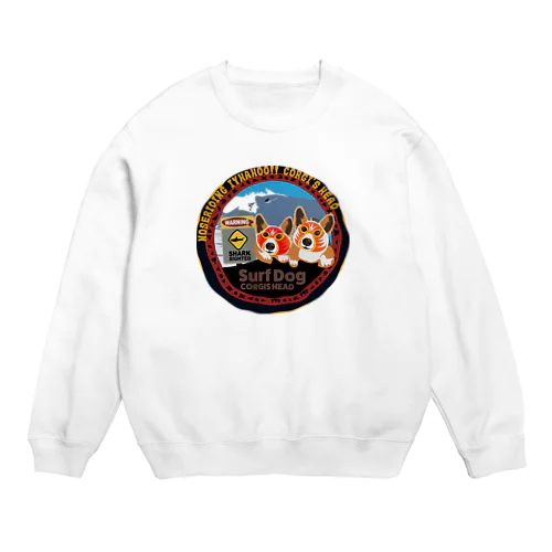 コーギーズヘッドのマスクコーギー Crew Neck Sweatshirt