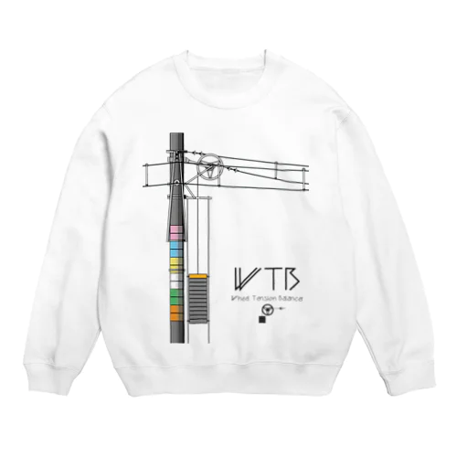 WTBと電柱（高崎エリア） Crew Neck Sweatshirt