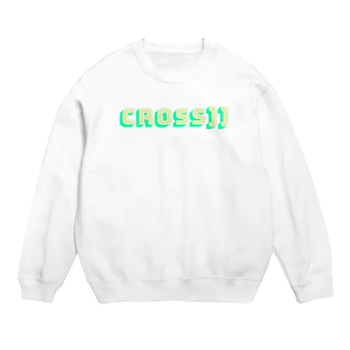 横ズレcross)) Crew Neck Sweatshirt