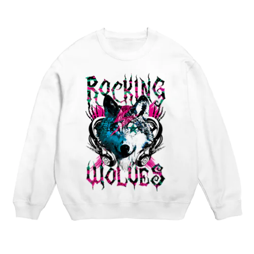 ROCKING WOLVES Crew Neck Sweatshirt