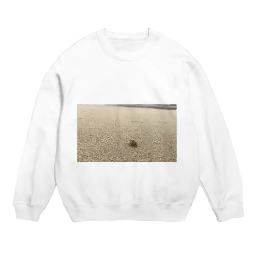 砂浜を駆けるヤドカリ☆ Crew Neck Sweatshirt