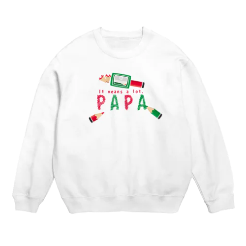 ちびた色鉛筆 PAPA*A Crew Neck Sweatshirt