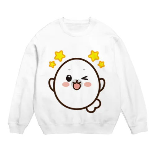 まるかわアザラシもちまるくん Crew Neck Sweatshirt