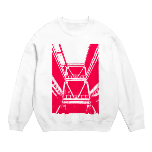 パーキングエリア マゼンタ Crew Neck Sweatshirt