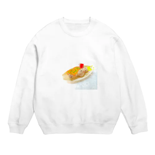 キングたこ焼きなミネラル豊富なはにわさん。 Crew Neck Sweatshirt