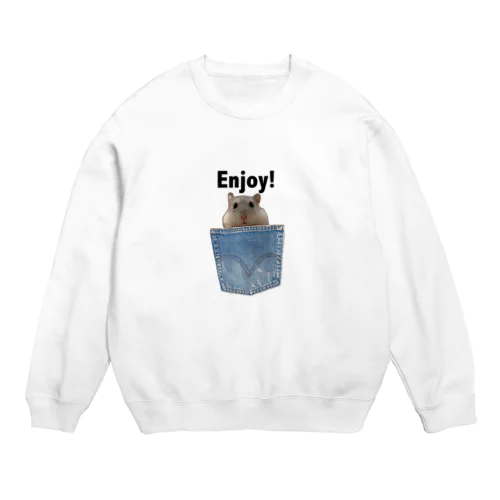 ポケットからはむちゃん Crew Neck Sweatshirt