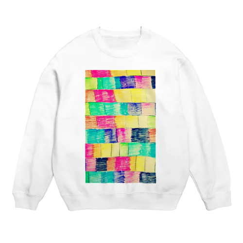 レンガ柄 Crew Neck Sweatshirt