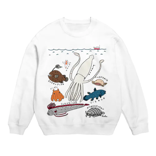 深海生物シリーズ Crew Neck Sweatshirt