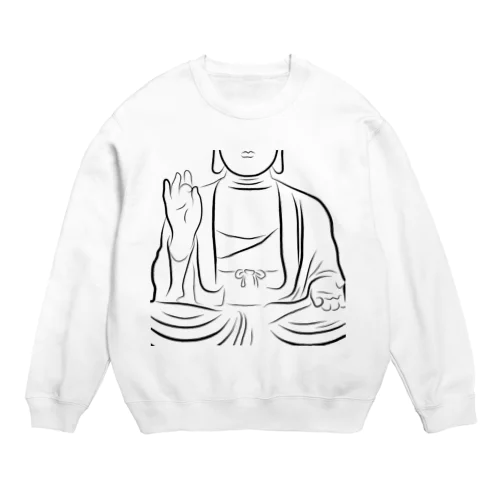 大仏さまversion Crew Neck Sweatshirt