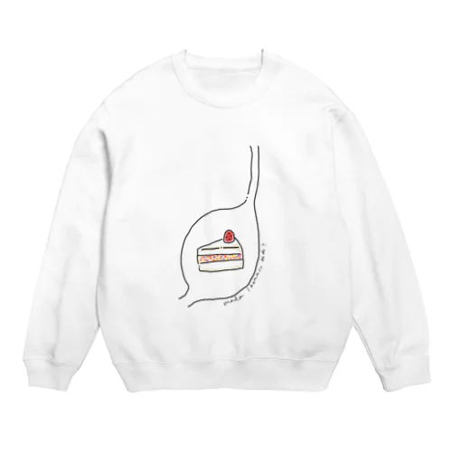 まだいけます（ケーキ） Crew Neck Sweatshirt